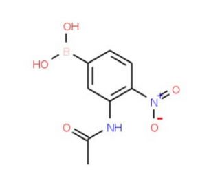 3-Acetamido-4-nitrophenylboronic acid (CAS 78887-37-3) - chemical structure image