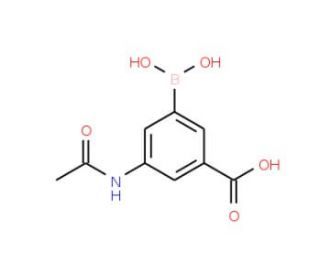 3-Acetamido-5-boronobenzoic acid (CAS 108749-15-1) - chemical structure image