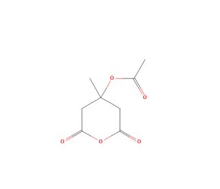 3-Acetoxy-3-methylpentane-1,5-dioic Acid Anhydride (CAS 87894-65-3) - chemical structure image