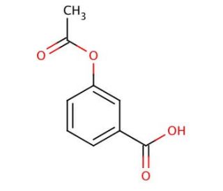 3-Acetoxybenzoic acid (CAS 6304-89-8) - chemical structure image