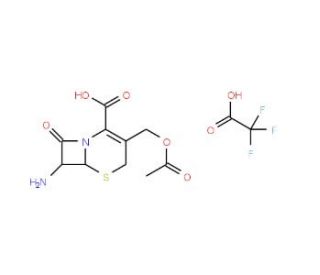 3-Acetoxymethyl-7-amino-8-oxo-5-thia-1-aza-bicyclo[4.2.0]oct-2-ene-2-carboxylic acid trifluoroacetat - chemical structure ima