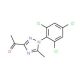 3-Acetyl-1-(2,4,6-trichlorophenyl)-5-methyl-1,2,4-triazole - chemical structure image
