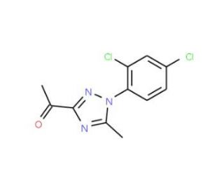 3-Acetyl-1-(2,4-dichlorophenyl)-5-methyl-1,2,4-triazole (CAS 854737-98-7) - chemical structure image