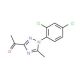 3-Acetyl-1-(2,4-dichlorophenyl)-5-methyl-1,2,4-triazole (CAS 854737-98-7) - chemical structure image