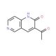 3-Acetyl-1,6-naphthyridin-2-(1H)-one (CAS 52816-63-4) - chemical structure image