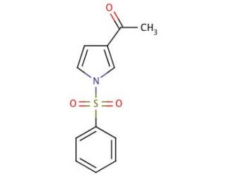 3-Acetyl-1-(phenylsulfonyl)pyrrole (CAS 81453-98-7) - chemical structure image