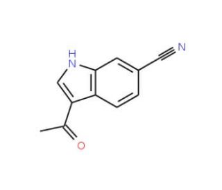 3-Acetyl-1H-indole-6-carbonitrile - chemical structure image