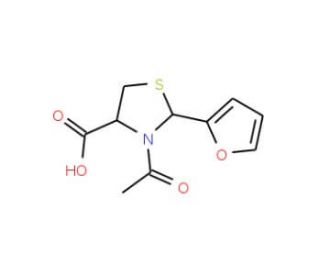 3-acetyl-2-(2-furyl)-1,3-thiazolidine-4-carboxylic acid - chemical structure image
