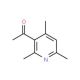 3-Acetyl-2,4,6-trimethylpyridine (CAS 56704-25-7) - chemical structure image