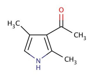3-Acetyl-2,4-dimethylpyrrole (CAS 2386-25-6) - chemical structure image