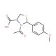 3-Acetyl-2-(4-methoxyphenyl)thiazolidine-4-carboxylic acid - chemical structure image