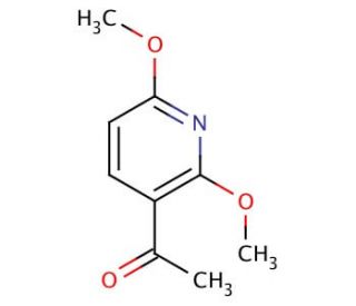 3-Acetyl-2,6-dimethoxypyridine (CAS 870703-62-1) - chemical structure image