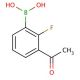 3-Acetyl-2-fluorophenylboronic acid (CAS 870778-95-3) - chemical structure image