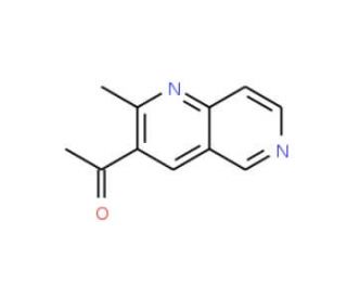 3-Acetyl-2-methyl-1,6-naphthyridine (CAS 52816-65-6) - chemical structure image