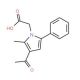 (3-Acetyl-2-methyl-5-phenyl-1H-pyrrol-1-yl)-acetic acid - chemical structure image