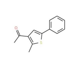 3-Acetyl-2-methyl-5-phenylthiophene (CAS 40932-63-6) - chemical structure image