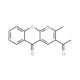 3-Acetyl-2-methyl-5H-[1]benzopyrano[2,3-b]pyridin-5-one (CAS 67867-47-4) - chemical structure image