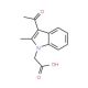 (3-Acetyl-2-methyl-indol-1-yl)-acetic acid - chemical structure image
