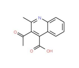 3-Acetyl-2-methylquinoline-4-carboxylic acid - chemical structure image