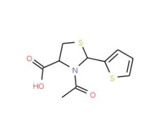 3-Acetyl-2-thiophen-2-yl-thiazolidine-4-carboxylic acid - chemical structure image