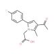 [3-Acetyl-5-(4-fluorophenyl)-2-methyl-1H-pyrrol-1-yl]acetic acid - chemical structure image