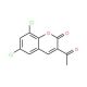 3-acetyl-6,8-dichloro-2H-chromen-2-one (CAS 2199-91-9) - chemical structure image