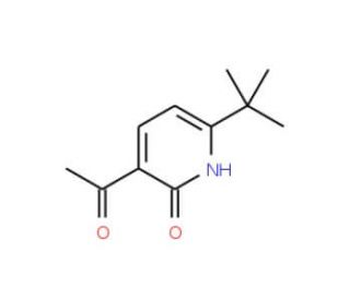 3-Acetyl-6-(tert-butyl)-2(1H)-pyridinone - chemical structure image
