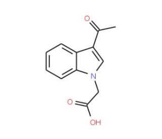 (3-Acetyl-indol-1-yl)-acetic acid - chemical structure image