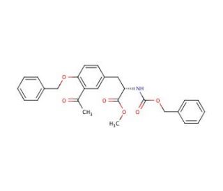 3-Acetyl-N-benzyloxycarbonyl-4-O-benzyl-L-tyrosine Methyl Ester - chemical structure image