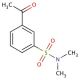 3-acetyl-N,N-dimethylbenzene-1-sulfonamide - chemical structure image
