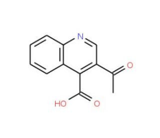3-Acetyl-quinoline-4-carboxylic acid - chemical structure image