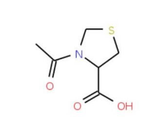 3-Acetyl-thiazolidine-4-carboxylic acid (CAS 5025-82-1) - chemical structure image