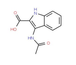 3-Acetylamino-1H-indole-2-carboxylic acid - chemical structure image