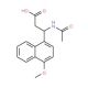 3-(Acetylamino)-3-(4-methoxy-1-naphthyl)-propanoic acid - chemical structure image