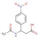 3-Acetylamino-3-(4-nitrophenyl)propionic acid (CAS 100061-23-2) - chemical structure image