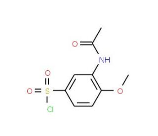 3-(acetylamino)-4-methoxybenzenesulfonyl chloride (CAS 3746-67-6) - chemical structure image