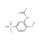 3-(acetylamino)-4-methoxybenzenesulfonyl chloride (CAS 3746-67-6) - chemical structure image