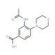 3-Acetylamino-4-morpholin-4-yl-benzoic acid - chemical structure image