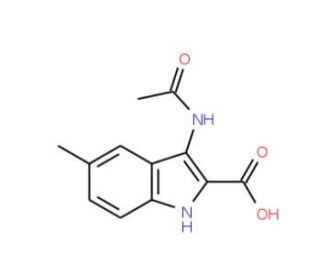 3-Acetylamino-5-methyl-1H-indole-2-carboxylic acid - chemical structure image