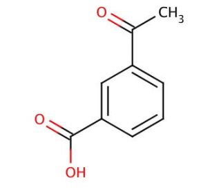 3-Acetylbenzoic acid (CAS 586-42-5) - chemical structure image