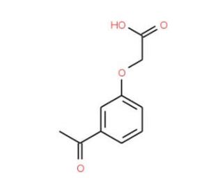 (3-acetylphenoxy)acetic acid (CAS 1878-80-4) - chemical structure image