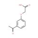 (3-acetylphenoxy)acetic acid (CAS 1878-80-4) - chemical structure image