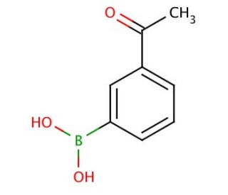 3-Acetylphenylboronic acid (CAS 204841-19-0) - chemical structure image