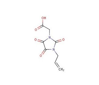 (3-allyl-2,4,5-trioxoimidazolidin-1-yl)acetic acid - chemical structure image
