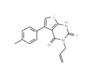 3-Allyl-2-mercapto-5-p-tolyl-3H-thieno[2,3-d]pyrimidin-4-one - chemical structure image