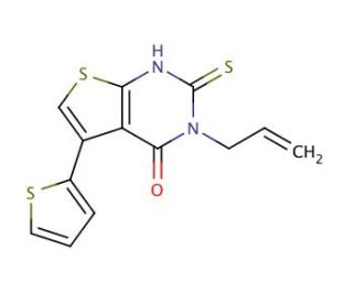 3-allyl-2-mercapto-5-thien-2-ylthieno[2,3-d]pyrimidin-4(3H)-one - chemical structure image
