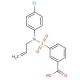 3-[Allyl-(4-chloro-phenyl)-sulfamoyl]-benzoic acid - chemical structure image