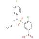 3-[Allyl-(4-fluoro-phenyl)-sulfamoyl]-4-chloro-benzoic acid - chemical structure image
