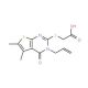 (3-Allyl-5,6-dimethyl-4-oxo-3,4-dihydro-thieno[2,3-d]pyrimidin-2-ylsulfanyl)-acetic acid - chemical structure image