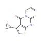 3-allyl-5-cyclopropyl-2-mercaptothieno[2,3-d]pyrimidin-4(3H)-one - chemical structure image